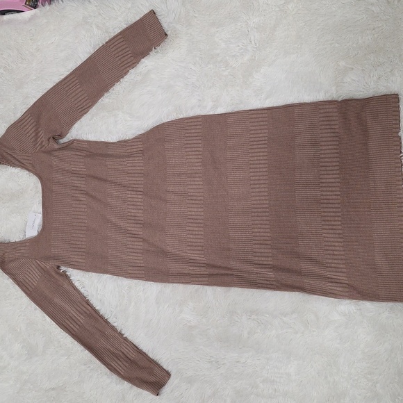 American Eagle Outfitters Brown Long Sleeve Dress. Size M. NWT - Picture 5 of 6
